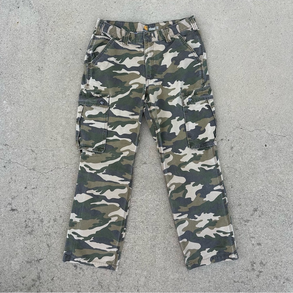 Carhartt Cargo Camo Pants Size 33